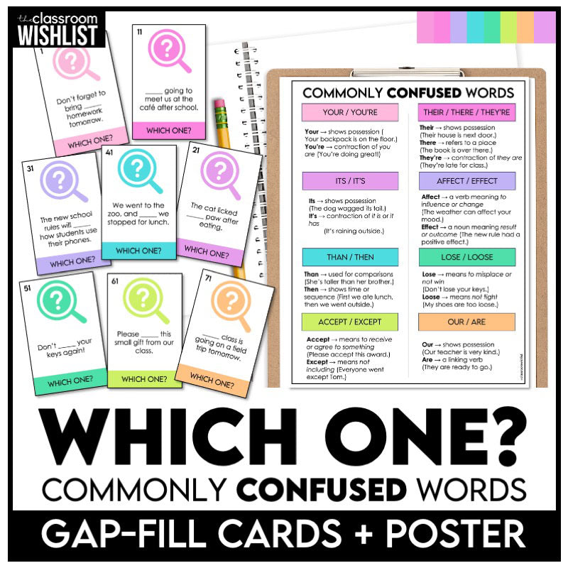 Make Tricky Grammar Fun with This Commonly Confused Words Game