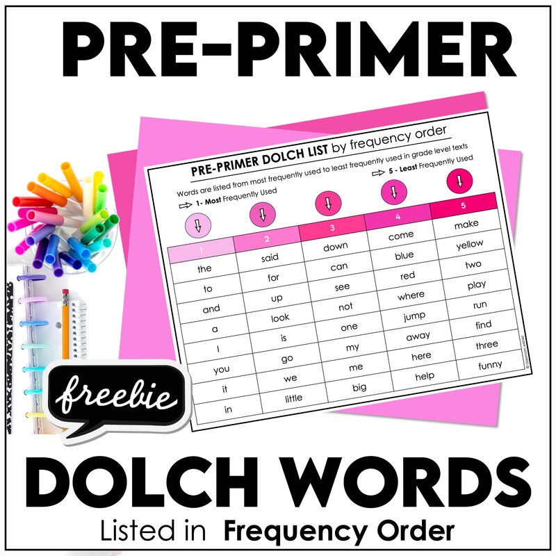 Sight Word Games That Actually Work + A Free Pre-Primer Freebie - Hot Chocolate Teachables