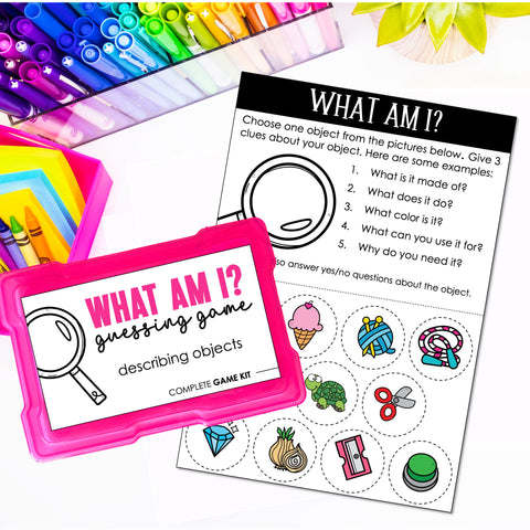 Printable English Guessing Games for Classrooms