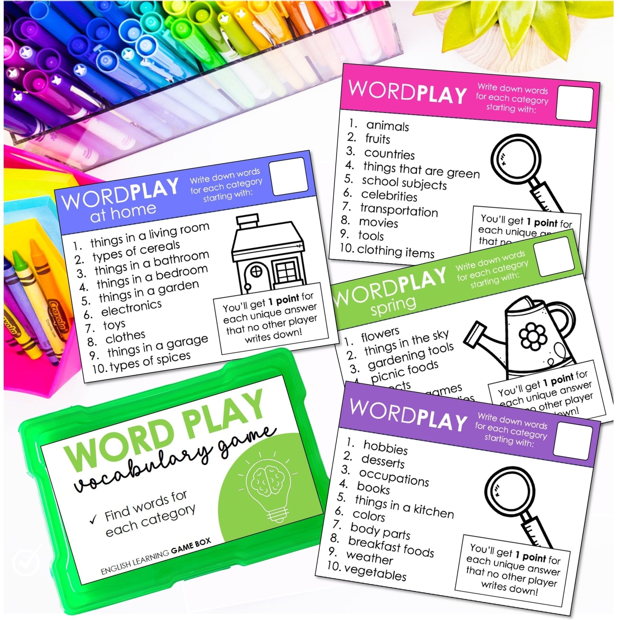 Vocabulary Building - Hot Chocolate Teachables