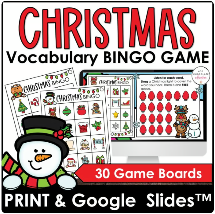 Christmas Picture Bingo BUNDLE - Print & Digital Versions