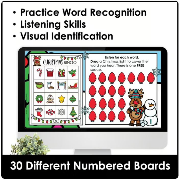 Christmas Picture Bingo BUNDLE - Print & Digital Versions