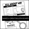 ABOUT ME - Back to School Show and Tell Student Introduction Worksheets - Hot Chocolate Teachables