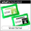 Animal Vocabulary CLIP CARD activity task cards for ELL - ESL - EFL - Hot Chocolate Teachables