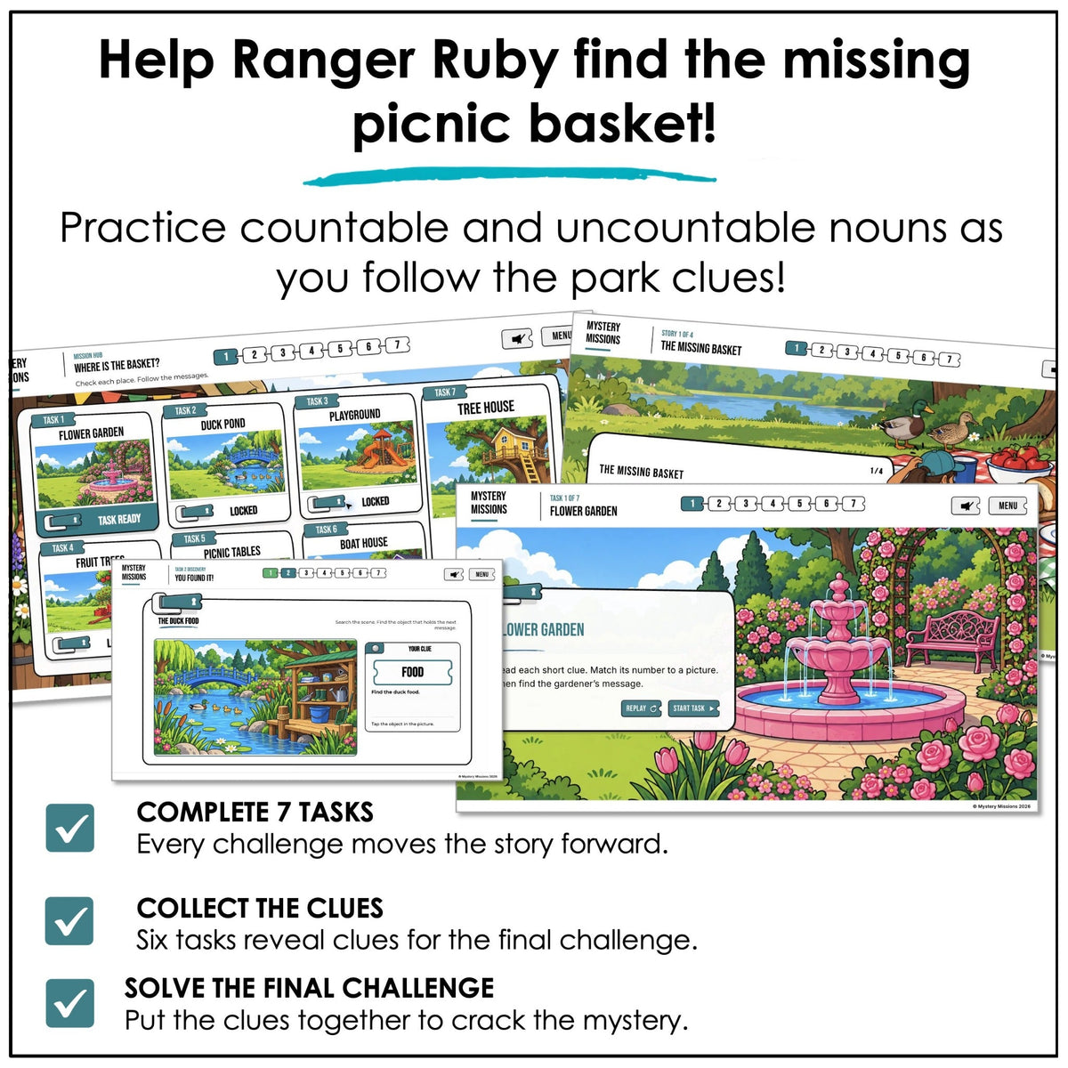 Help Ranger Ruby find the missing picnic basket