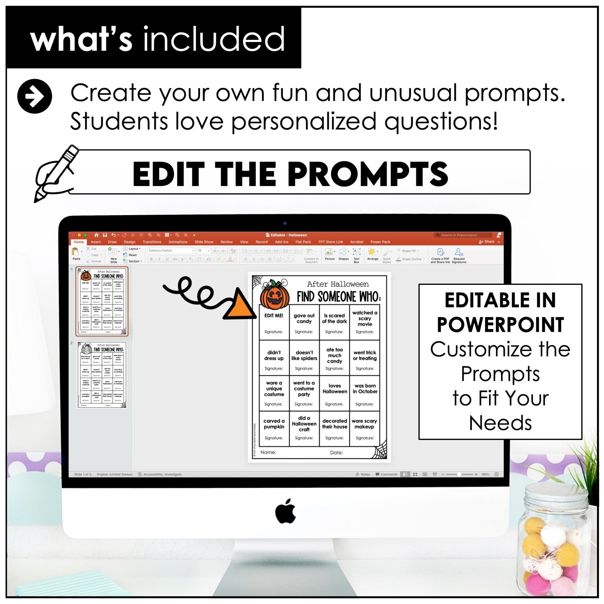 Find Someone Who Game – Halloween ESL Speaking & Comprehension Activity - Hot Chocolate Teachables