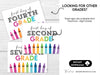 First Day Day of Kindergarten, Back to School School Signs - Hot Chocolate Teachables