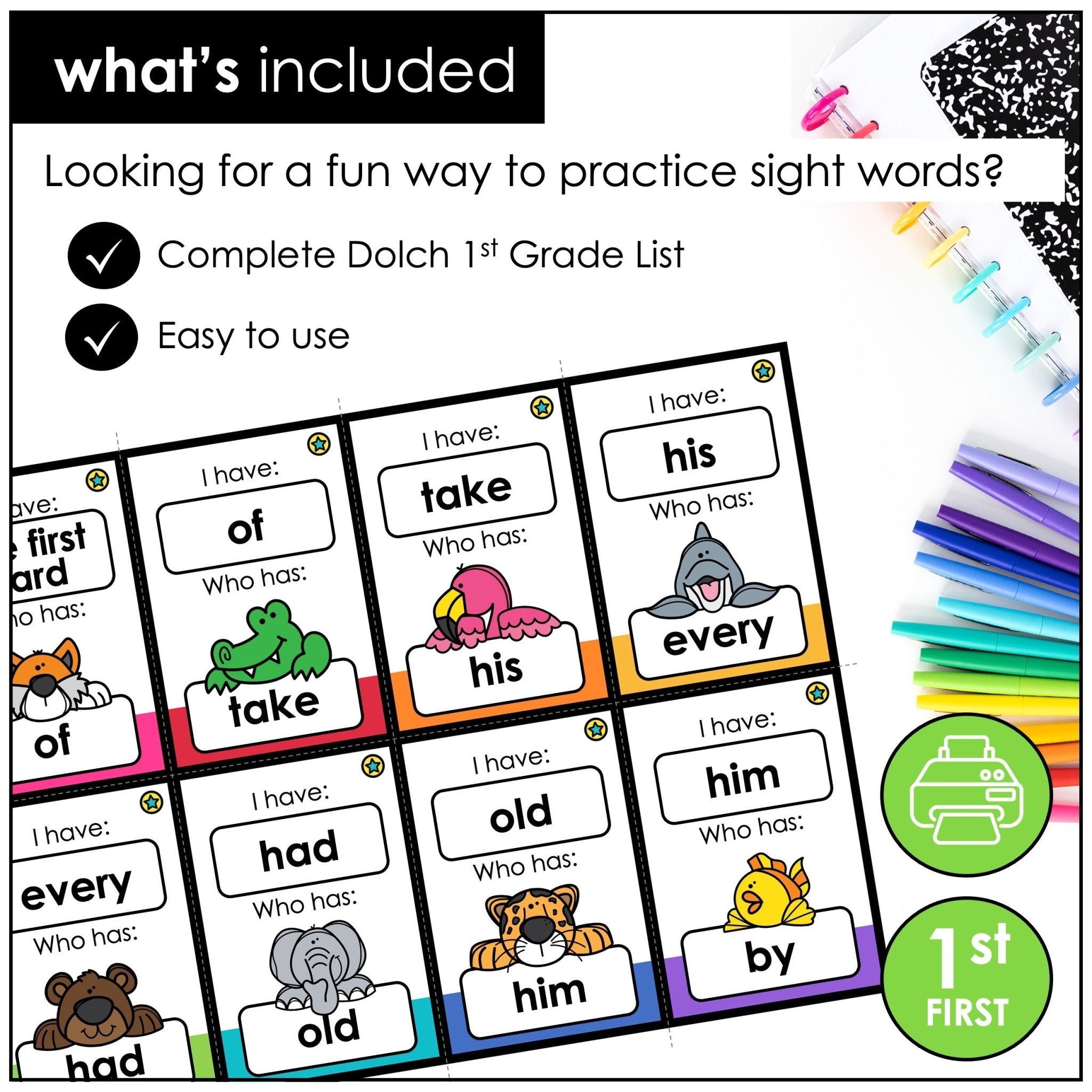 First Grade Sight Words - Dolch High Frequency Words | Reading Skills Game - Hot Chocolate Teachables