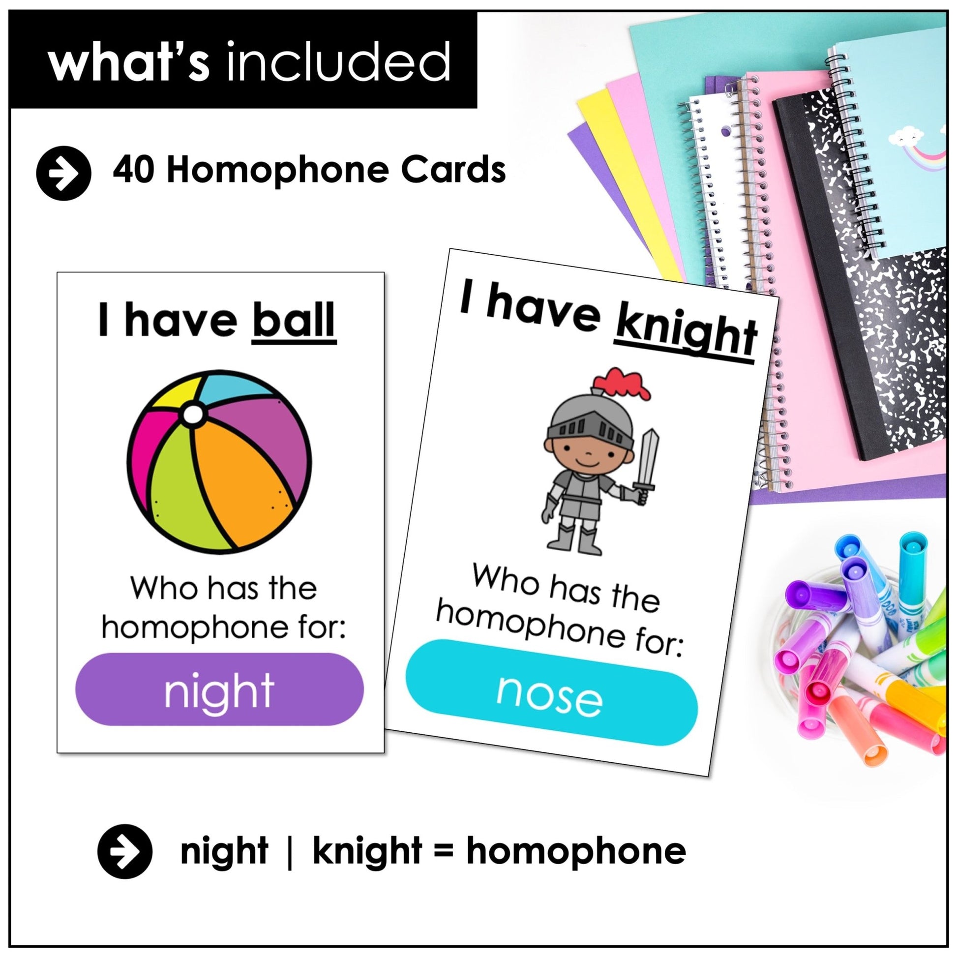 Homophones I Have, Who Has? Game – Frequently Confused Words for Grades 2–4 - Hot Chocolate Teachables