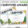 I Survived Summer Camp Awards, Summer Camp Certificate for Kids - Hot Chocolate Teachables