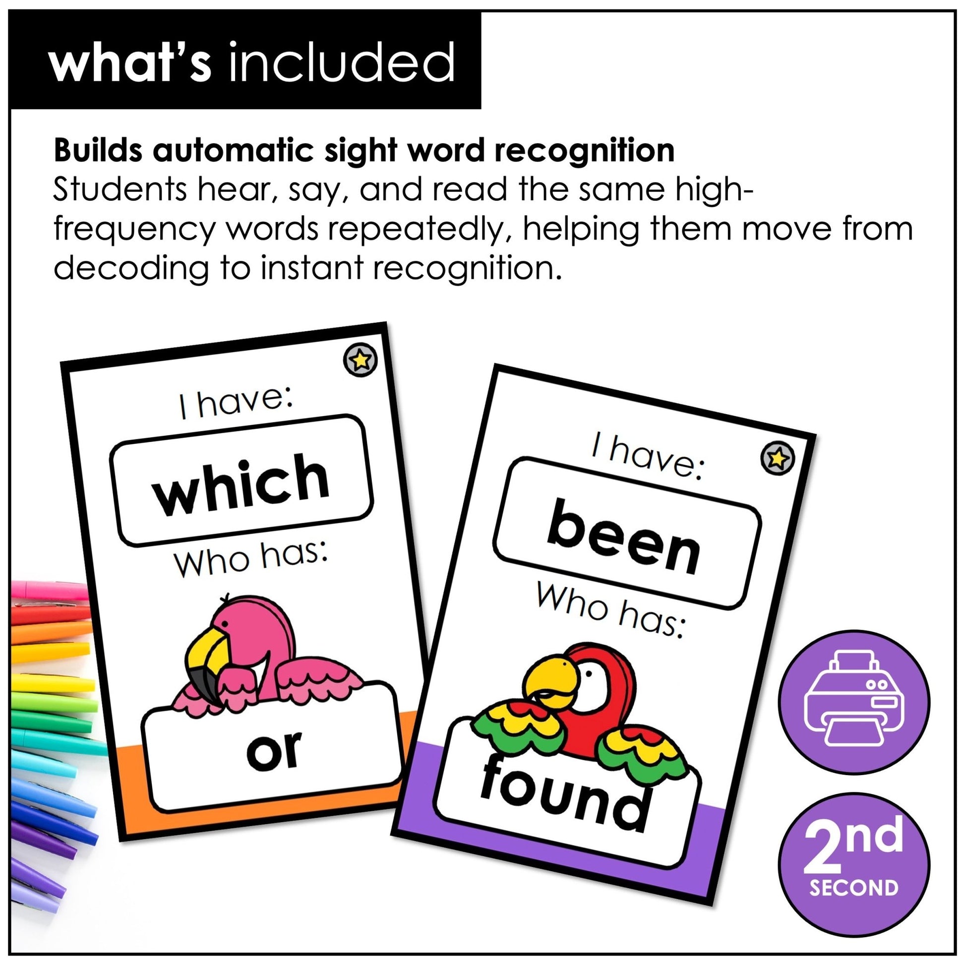 Second Grade Sight Words - Dolch High Frequency Words | Reading Skills Game - Hot Chocolate Teachables