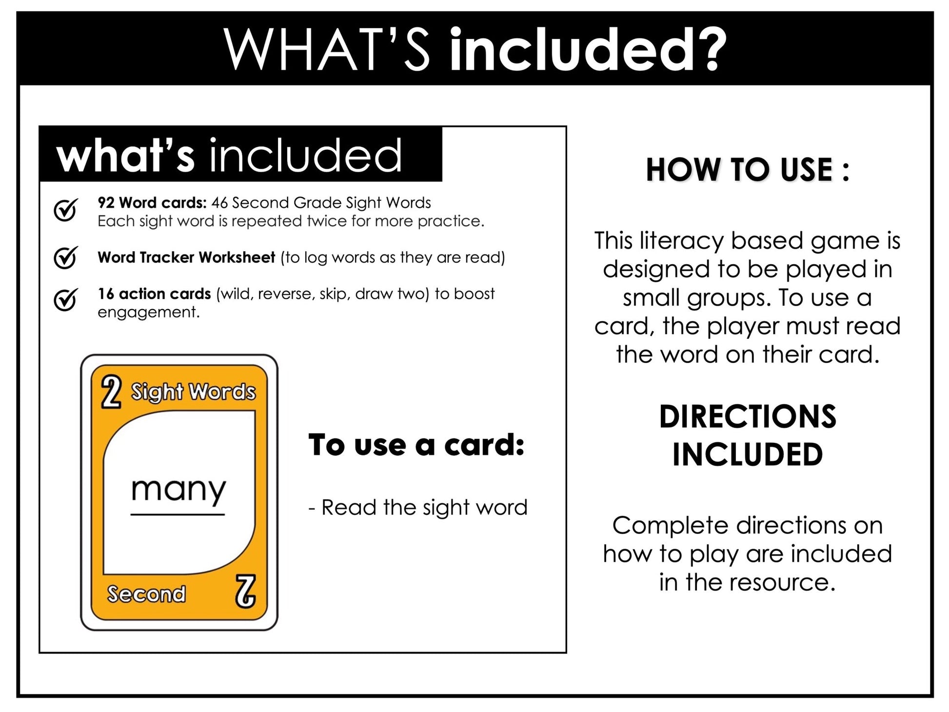 Sight Word Card Game | 2nd Grade Dolch Aligned - Plays like UNO - Hot Chocolate Teachables