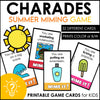 Summer Vacation Charades - Action Verb Miming Game for Kids - Hot Chocolate Teachables