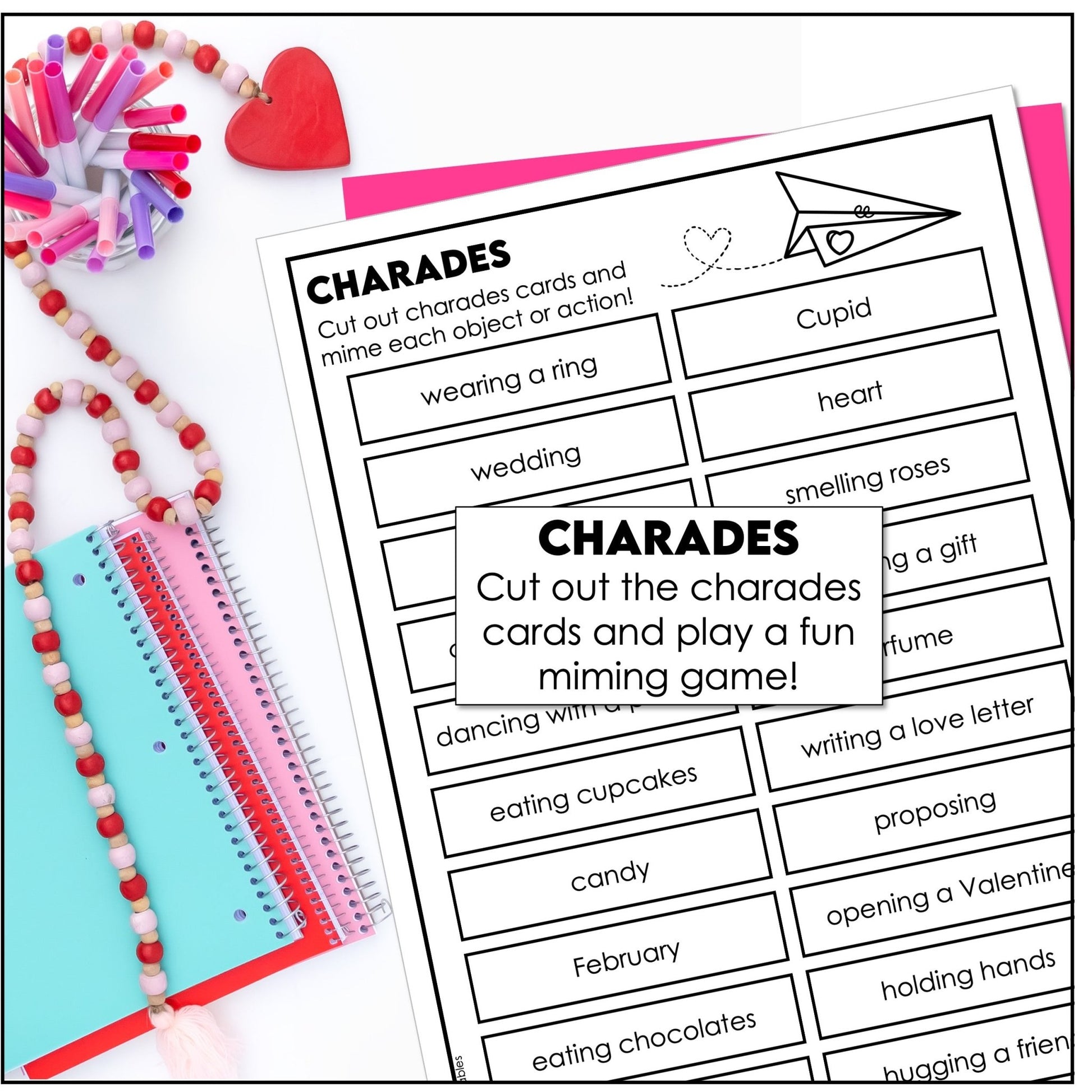 Valentine’s Day Vocabulary Pack – ESL Flashcards, Worksheets & Activities - Hot Chocolate Teachables