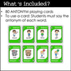 Antonyms | Opposites : Vocabulary Building Card Game - Hot Chocolate Teachables