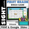 BACK TO SCHOOL First Grade Sight Words Bingo - Print & Google Slides™ - Hot Chocolate Teachables