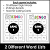 Beginning Sight Words - 2 Game Bingo Set - Hot Chocolate Teachables