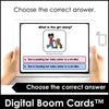 Choose the VERB: Present Continuous Boom Cards - Hot Chocolate Teachables