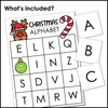 Christmas Alphabet BINGO - UPPERCASE letter recognition from A through Z - Hot Chocolate Teachables