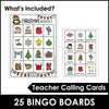 Christmas Vocabulary Building Bingo Game Cards - Hot Chocolate Teachables