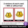 Clothing Vocabulary Flashcards: Seasonal Clothes & Jewelry | ESL/EFL Task Cards - Hot Chocolate Teachables