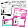 Comparative & Superlative Adjective Task Cards - Hot Chocolate Teachables