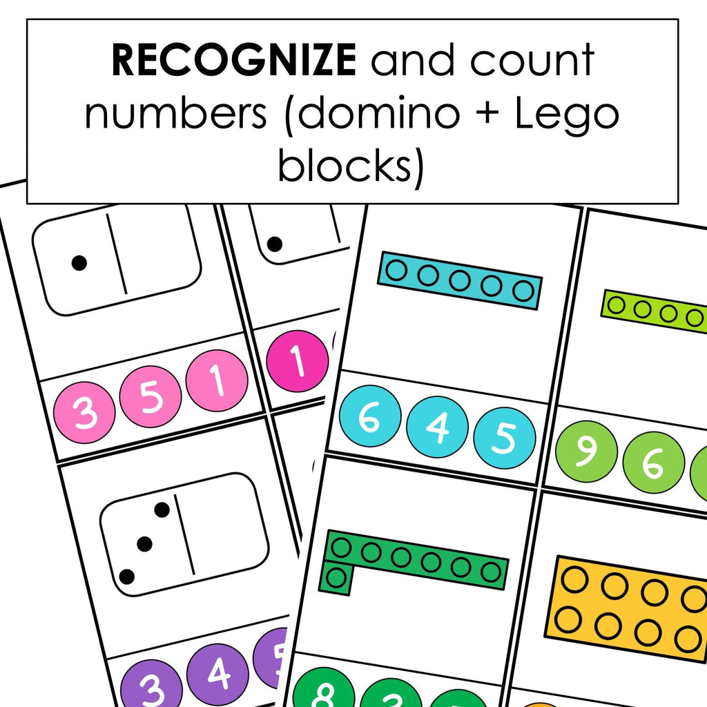 Count & Clip 1-12 | Number Matching Clip Card Activity for ESL PRE-K/K - Hot Chocolate Teachables