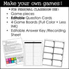 Create Editable Board Games for any subject | Templates with Editable Game Cards - Hot Chocolate Teachables