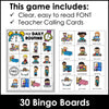 Daily Routine Verb Bingo Game | Home and School Verbs ESL Activity & Flashcards - Hot Chocolate Teachables