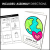 Earth Day Foldable Mini Book Template | ESL Simple Writing Activity - Hot Chocolate Teachables