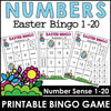 Easter Number Fluency Bingo Game | Number Recognition from 1 to 20 - Hot Chocolate Teachables