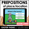 Easter Prepositions of Place / Location Boom Cards™ | in, on, under, next to - Hot Chocolate Teachables