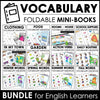 ESL Basic Vocabulary Mini-Books | Seasons, Food, House, Verbs, School, Routine - Hot Chocolate Teachables