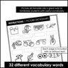 ESL Classroom Instructions Picture Dictionary | Vocabulary Notebook Insert - Hot Chocolate Teachables