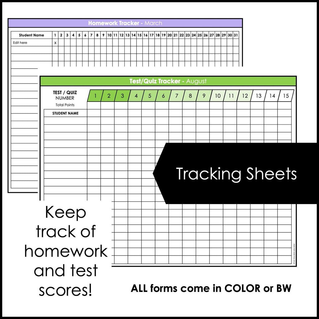 ESL / EFL Editable Progress Reports | Tracking | Planning & Assessment Templates - Hot Chocolate Teachables