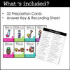 ESL Prepositions of Place Task Card Activity - Pirate Themed - Hot Chocolate Teachables