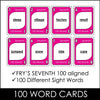Fry's Sight Words Card Game - Seventh Hundred Words - Plays like UNO - Hot Chocolate Teachables