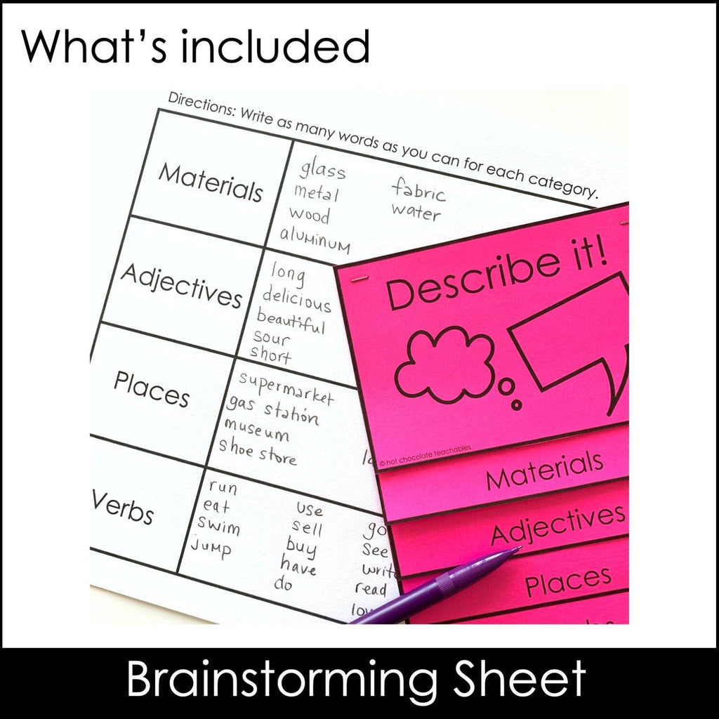 Guessing Game for Young Learners - What am I? - Describing Objects - Hot Chocolate Teachables