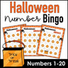 Halloween Bingo Game : Number Recognition from 1 to 20 - Hot Chocolate Teachables