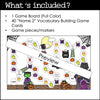 Halloween Board Game : Name 2 Things - Vocabulary Building Activity - Hot Chocolate Teachables