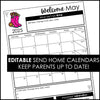 Monthly Calendar Template Pages - Editable in PowerPoint (with Yearly Updates) - Hot Chocolate Teachables