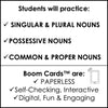 Noun Review Escape Activity Boom Cards™- Plural, Possessive, Common & Proper - Hot Chocolate Teachables