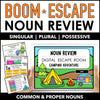 Noun Review Escape Activity Boom Cards™- Plural, Possessive, Common & Proper - Hot Chocolate Teachables