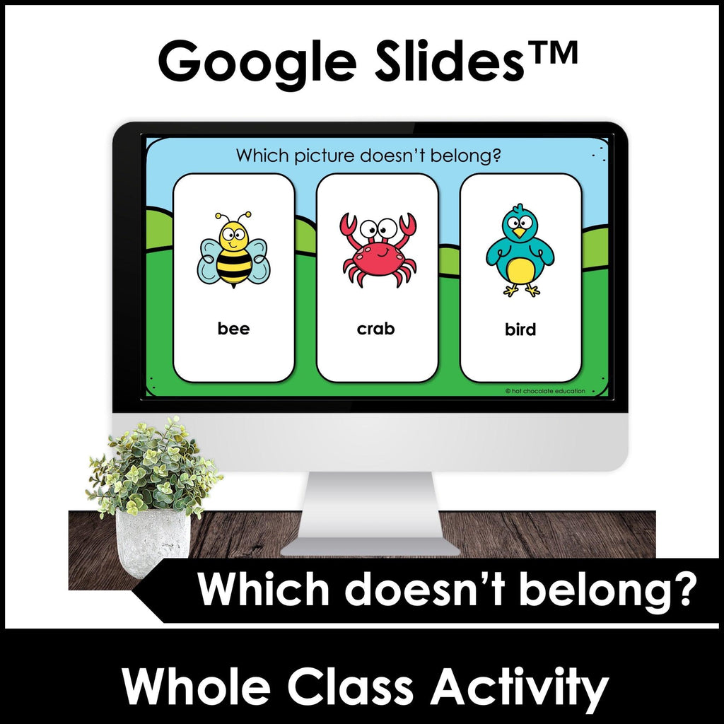 Odd One Out | Printable Speaking Cards & Digital Google Slides™ Bundle - Hot Chocolate Teachables