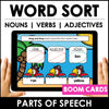 Parts of Speech Boom Cards™ Digital Interactive Task Cards - Hot Chocolate Teachables