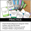 Past Simple & Present Perfect Conversation Question Cards - Hot Chocolate Teachables