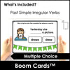 Past Tense Irregular Verbs - Changing Verbs to the Past Tense Boom Cards - Hot Chocolate Teachables