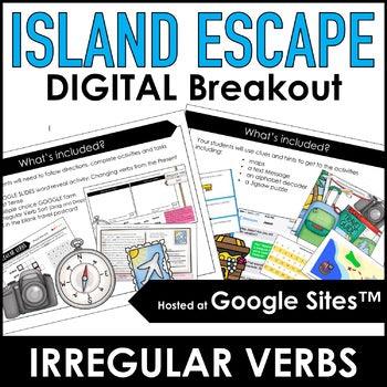 Past Tense Irregular Verbs : ESL Digital Games & Activity Bundle - Google & Boom - Hot Chocolate Teachables