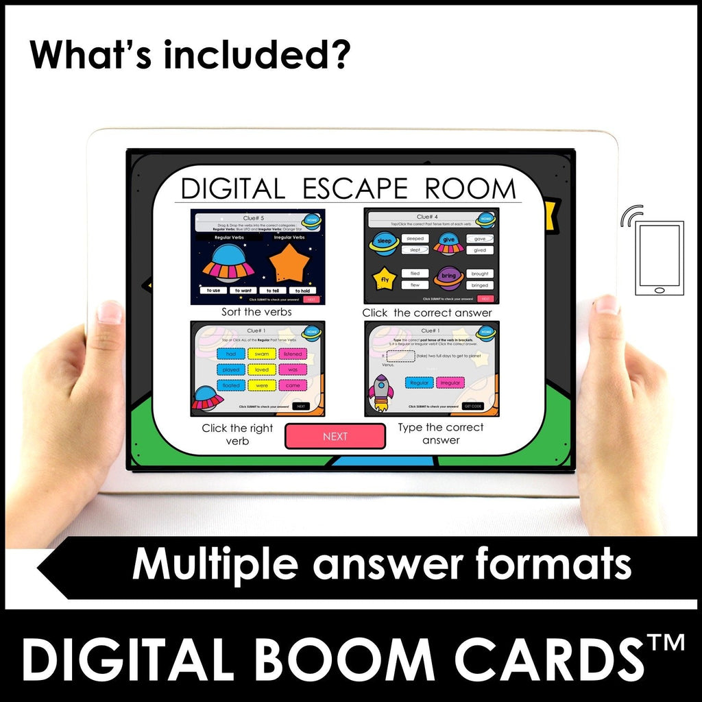 Past Tense Regular & Irregular Verb Activity : BOOM CARDS™ - Hot Chocolate Teachables