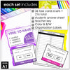 Present Tense Grammar Task Cards Bundle - Simple & Continuous for ESL EFL ELA - Hot Chocolate Teachables